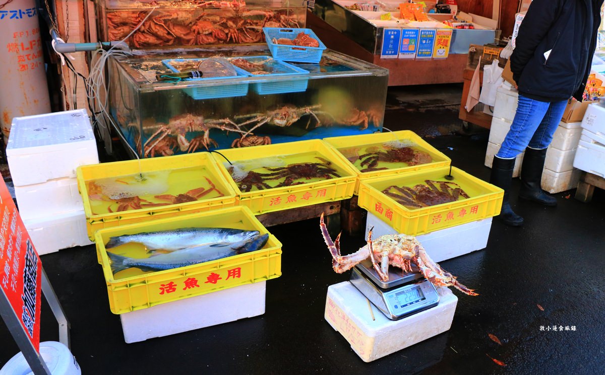 【北海道函館】函館朝市‧海鮮控看這裡,帝王蟹當早餐,滿當當海鮮料理等你逛 - 第9張圖