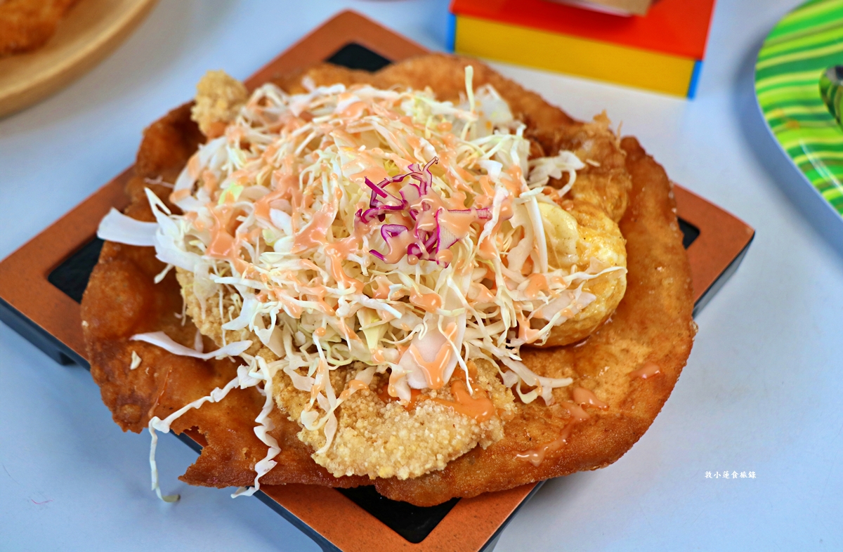 竹力亭 台南復國總店‧雞排炸蛋沙拉蔥油餅，超夯超狂排隊下午茶，在地人最推的午茶點心!!!