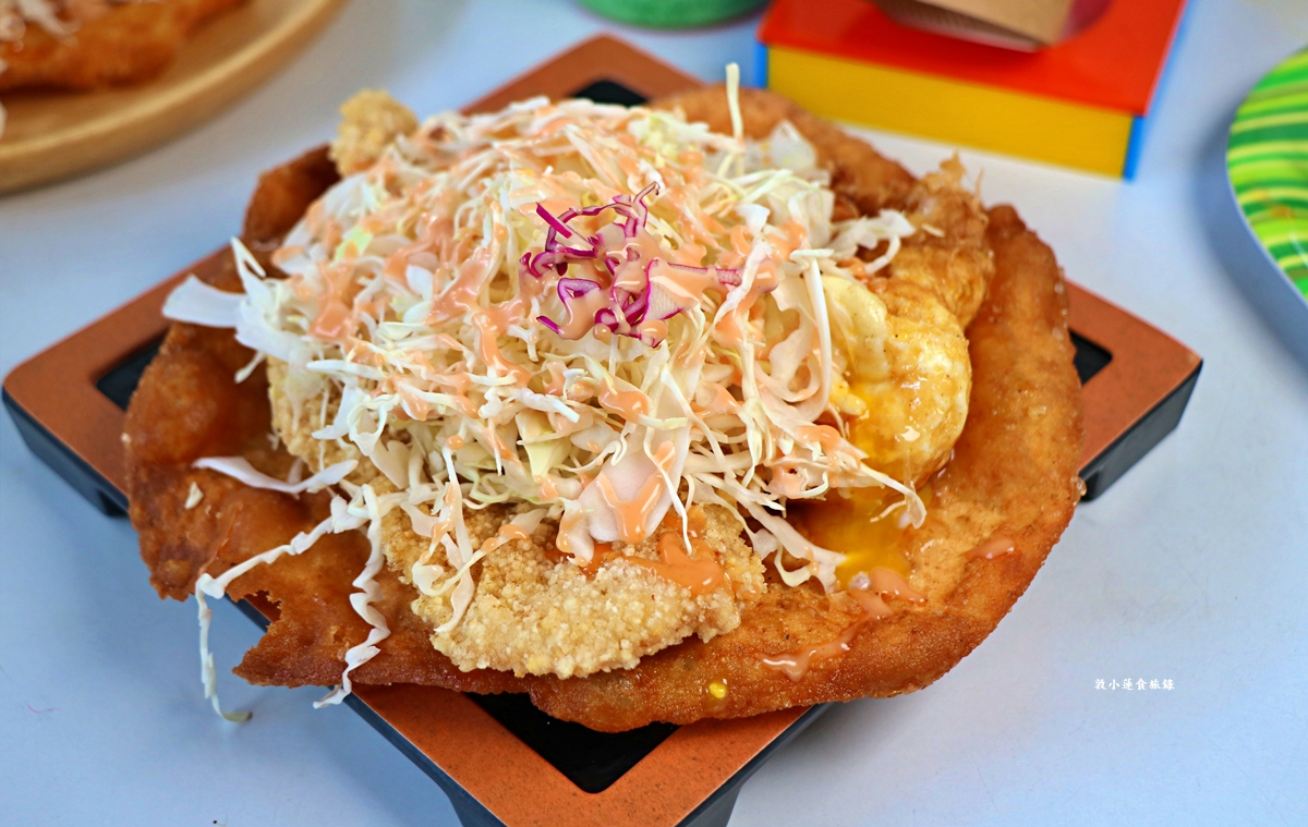 竹力亭 台南復國總店‧雞排炸蛋沙拉蔥油餅，超夯超狂排隊下午茶，在地人最推的午茶點心!!!