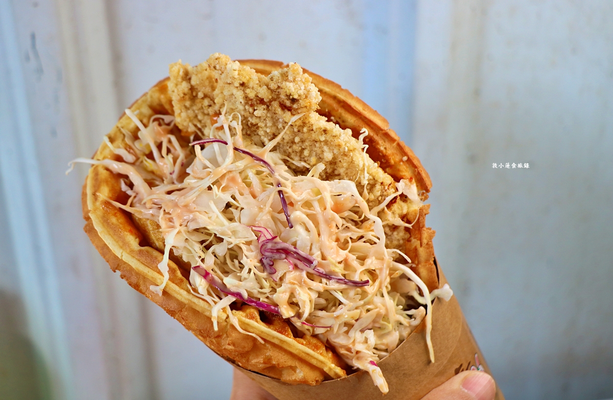 竹力亭 台南復國總店‧雞排炸蛋沙拉蔥油餅，超夯超狂排隊下午茶，在地人最推的午茶點心!!!