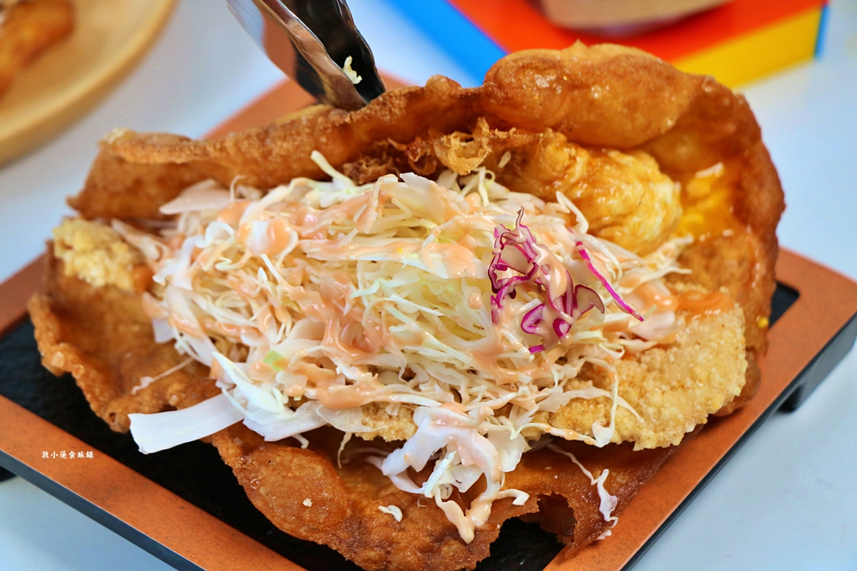 竹力亭 台南復國總店‧雞排炸蛋沙拉蔥油餅，超夯超狂排隊下午茶，在地人最推的午茶點心!!!