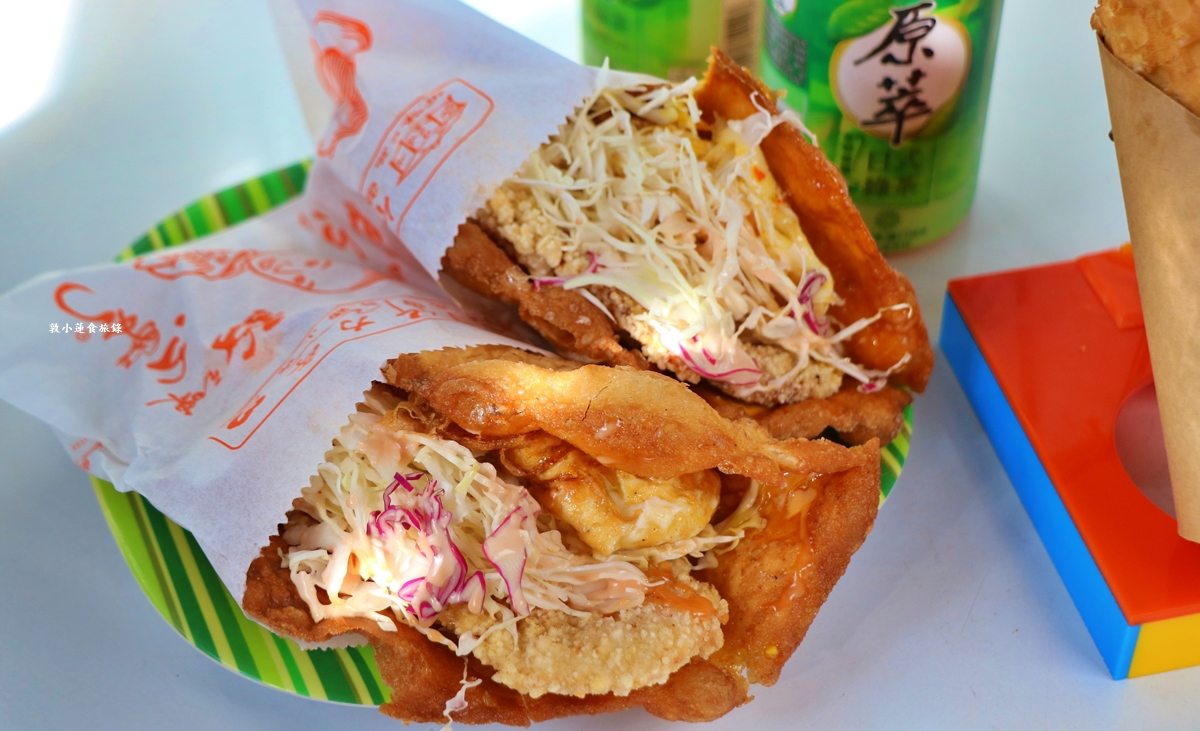 竹力亭 台南復國總店‧雞排炸蛋沙拉蔥油餅，超夯超狂排隊下午茶，在地人最推的午茶點心!!!