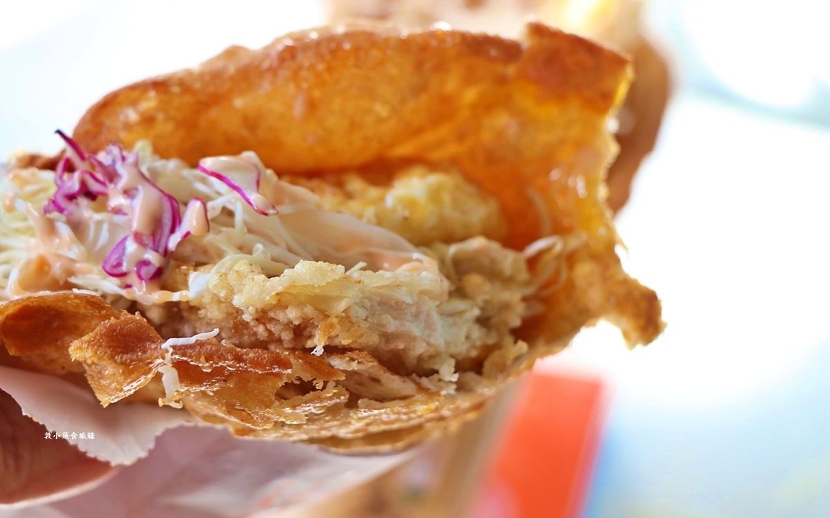 竹力亭 台南復國總店‧雞排炸蛋沙拉蔥油餅，超夯超狂排隊下午茶，在地人最推的午茶點心!!!