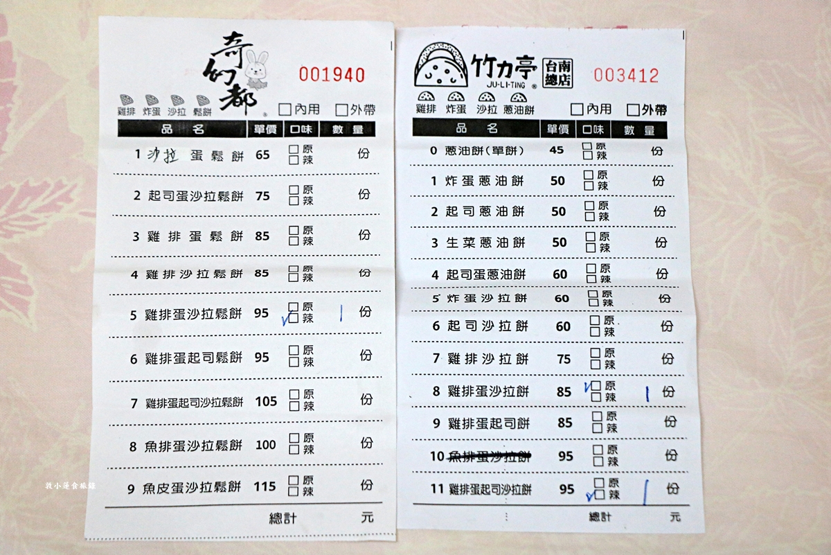 竹力亭 台南復國總店‧雞排炸蛋沙拉蔥油餅，超夯超狂排隊下午茶，在地人最推的午茶點心!!!